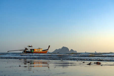 Sunset in Ao Nang Krabi province Thailand
