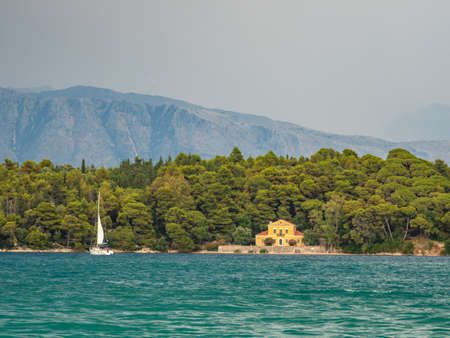 Nidri resort in Lefkas island Greeceの写真素材