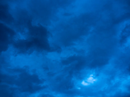 Sky of the Mediterranean cyclone Ianos in Nidri on the 18th of September 2020