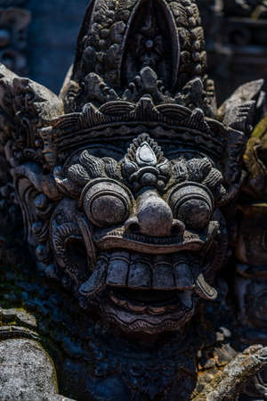 Statue at the temple in Bali Indonesiaの写真素材