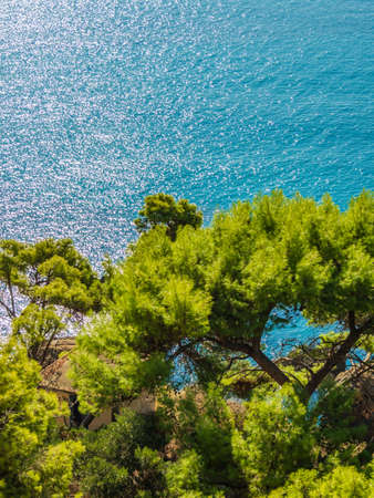 Summer travel in the Ionian islands in Greeceの写真素材