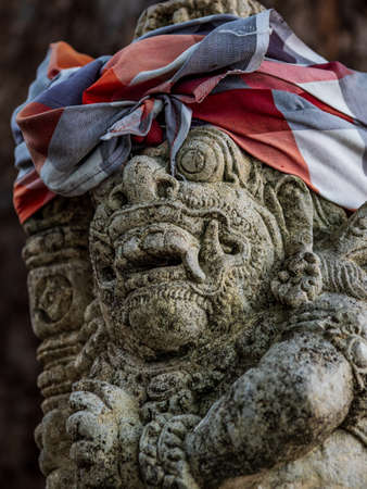 Statue at the temple in Bali Indonesiaの写真素材