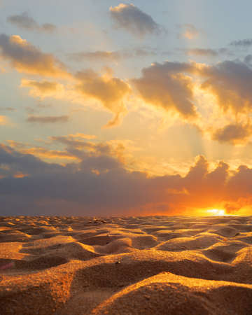 Sunset in Ao Nang Krabi province Thailandの写真素材
