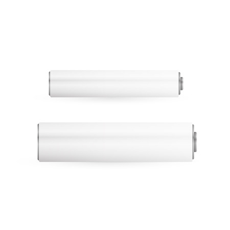 blank battery on white backgroundのイラスト素材