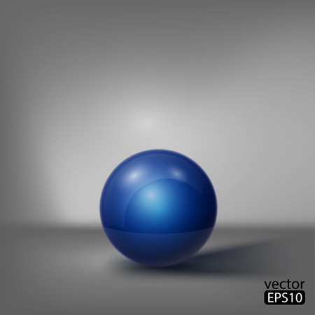 3d blue ballのイラスト素材