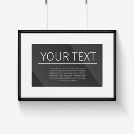 Realistic frame. Perfect for your presentations Vector illustrationのイラスト素材