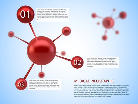 medical infographicのイラスト素材