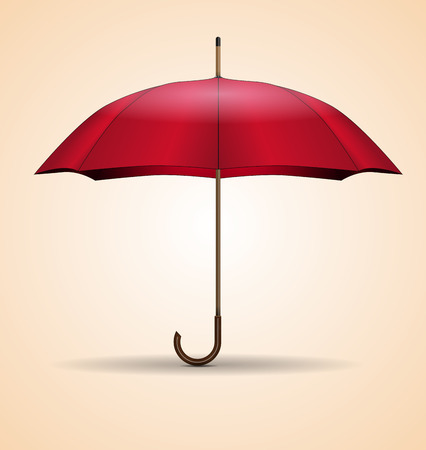 Red umbrellaのイラスト素材