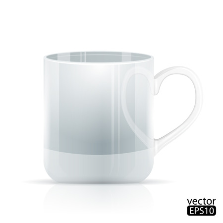 Vector illustration of Realistic Cool white cupのイラスト素材