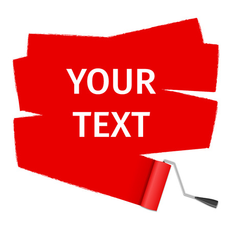 Vector roller brush for textのイラスト素材