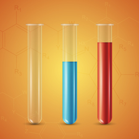 Test tube on abstract backgroundのイラスト素材