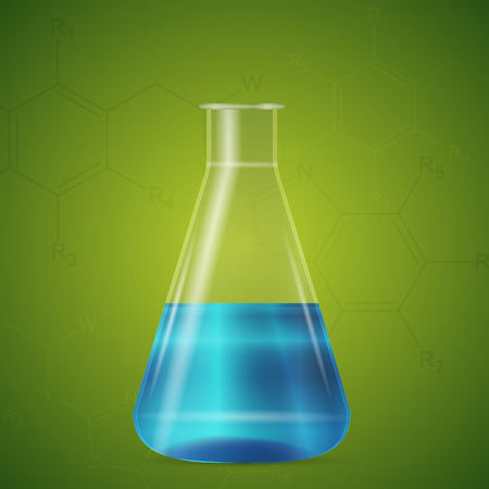 Test tube on abstract backgroundのイラスト素材