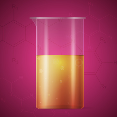 Test tube on abstract backgroundのイラスト素材
