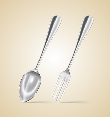 spoon and forkのイラスト素材