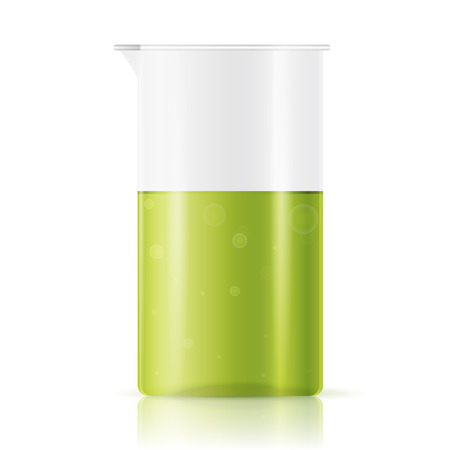 Test tube on white background, vectorのイラスト素材