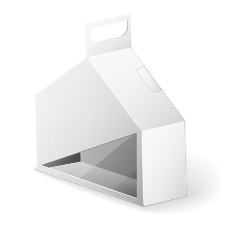 White Product Cardboard Package Boxのイラスト素材