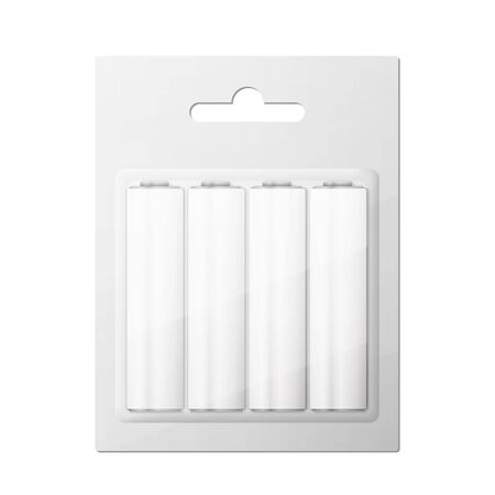 Battery AA blister packed, excellent vector illustration, のイラスト素材