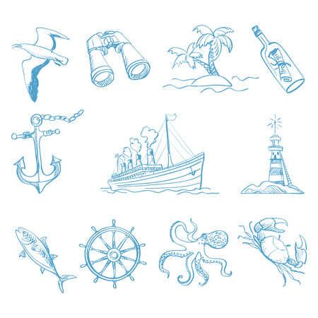 Seamless background on boating theme for your designのイラスト素材