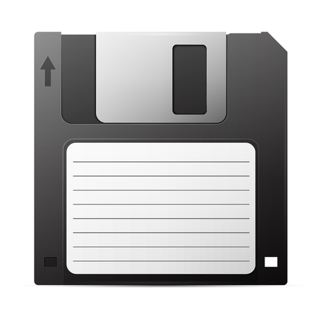 Image old diskette, excellent vector illustration のイラスト素材