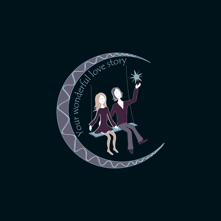 Love story Logo Symbol For Your Designのイラスト素材