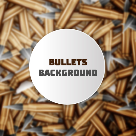 Bullets background. Vector illustration of various bullets.のイラスト素材