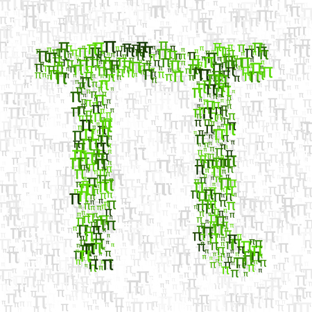Pi day poster,Blue Graph grid paper backgroundのイラスト素材
