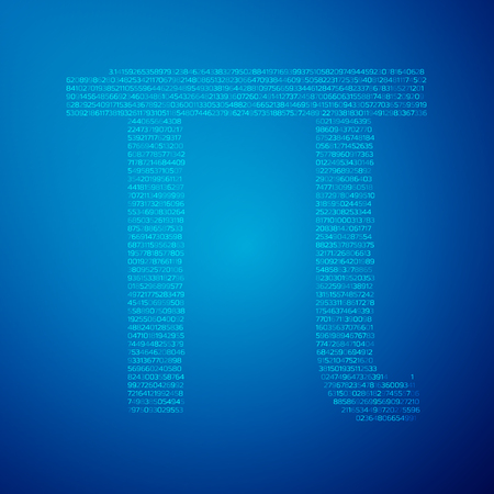 Pi day poster,Blue Graph grid paper backgroundのイラスト素材