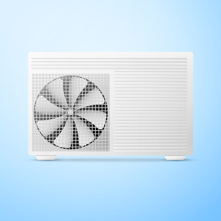 Best air conditioner realistic background with cold air symbols vector illustrationのイラスト素材