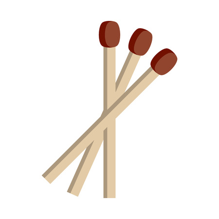 Flat matches icon. Vector illustration, EPS 10のイラスト素材