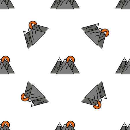 Hunting icon pattern. Flat style. Vector illustrationのイラスト素材