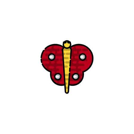 Insects flat icon for design. Vector illustration,のイラスト素材