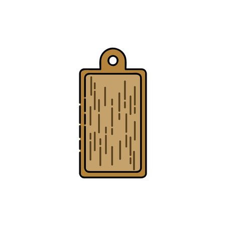 Kitchen icon. Cutting board. Kitchen items in flat style.のイラスト素材