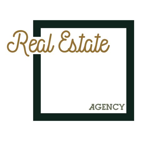 Color vintage real estate agency emblemのイラスト素材