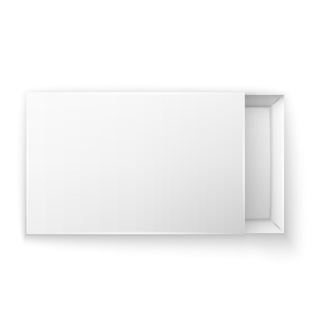 Blank empty white paper packagingのイラスト素材