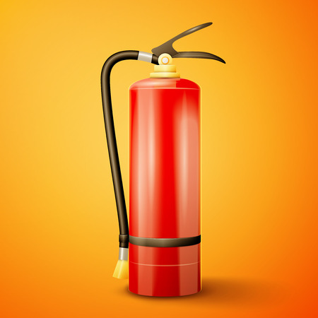 Red Fire extinguisherのイラスト素材
