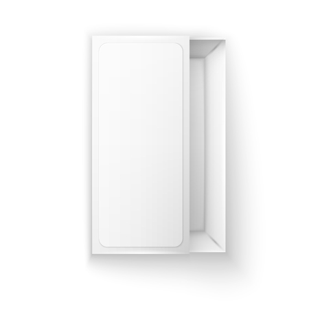 Blank empty white paper packagingのイラスト素材