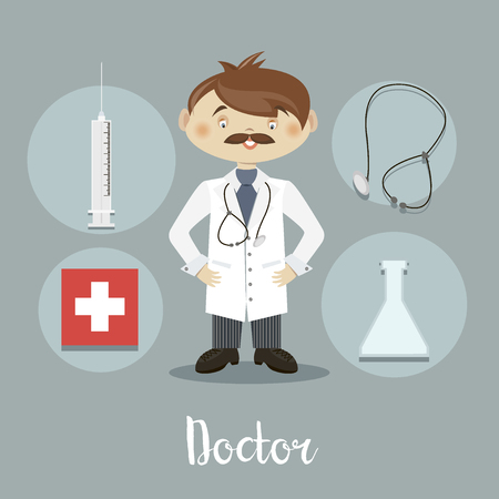 The doctor characterのイラスト素材