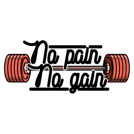 Color vintage gym emblemのイラスト素材