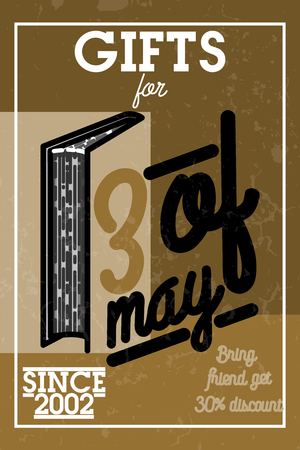 Color vintage teachers day bannerのイラスト素材