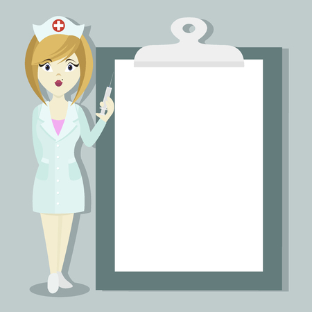 Medical doctor nurse girlのイラスト素材