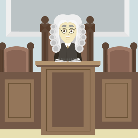 Hand drawn legal judgeのイラスト素材