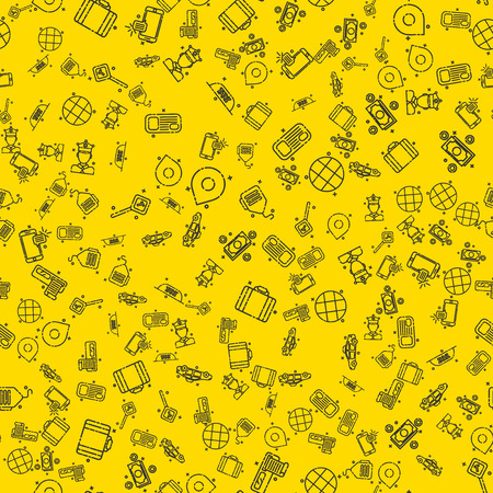 Taxi set patternのイラスト素材