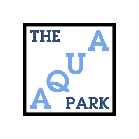 Color vintage aquapark emblemのイラスト素材