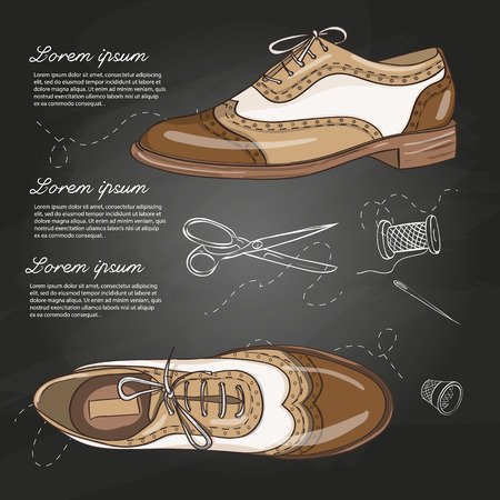 Fashion vector sketch womens shoes.のイラスト素材