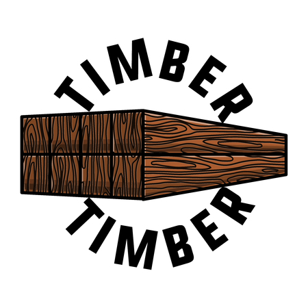Color vintage timber emblemのイラスト素材