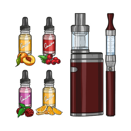 Electronic cigarette.のイラスト素材