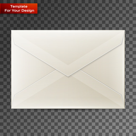 Blank envelope isolated on transparent backgroundのイラスト素材
