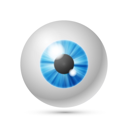 Vector azure blue eye ballの写真素材