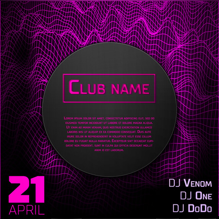 Abstract background. Party flyer. Vector illustration EPS 10のイラスト素材