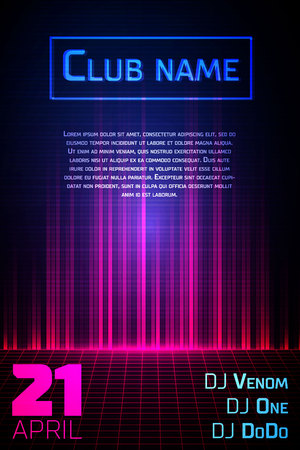 Abstract equalizer background. Party flyer. Vector illustration EPS 10のイラスト素材
